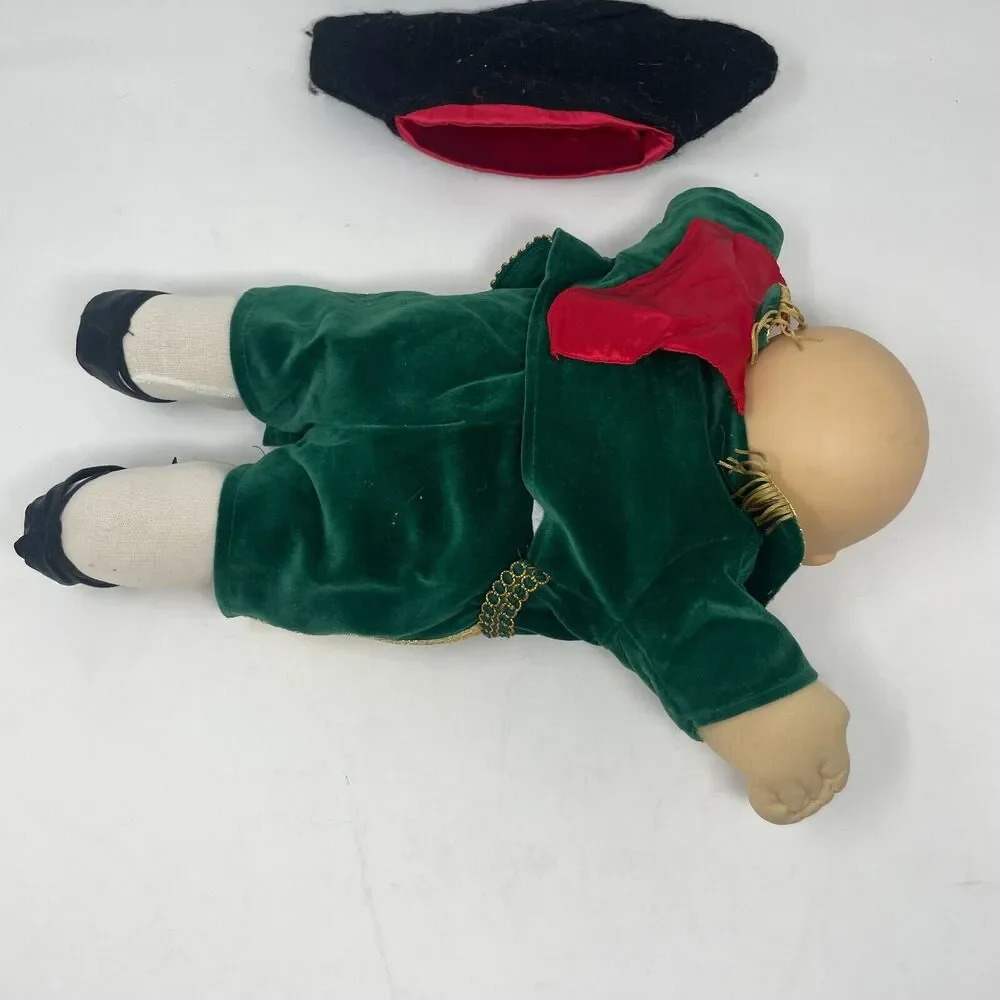 Vintage 1980s Cabbage Patch Kids Doll Matador Outfit‎ Blue Eyes Bald Hat Outfit - Picture 3 of 7